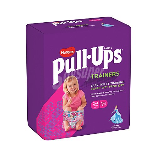 Huggies Pañales de aprendizaje para niñas de 2 a 4 años o de 15 a 23 kilos huggies Pull ups