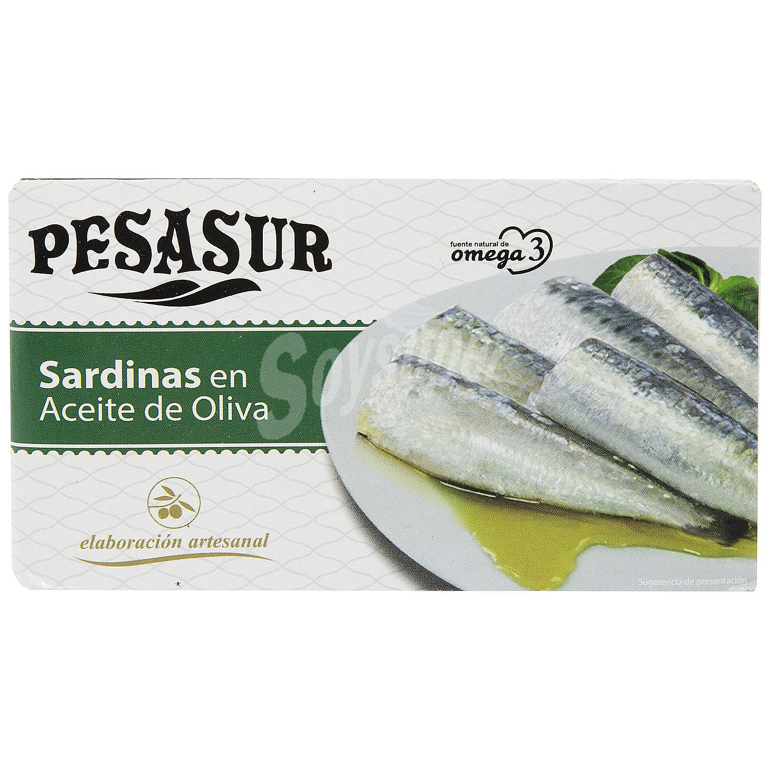 Sardinas en aceite de oliva Pesasur