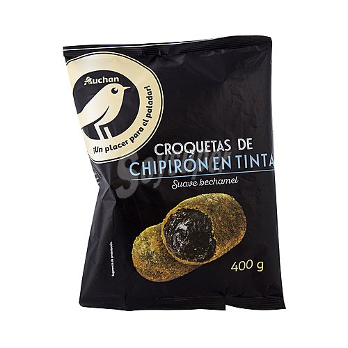 Alcampo gourmet Croquetas rellenas de suave bechamel y chipirones en su tinta alcampo gourmet