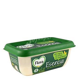 Tarrina de margarina de origen 100% vegetal, sin gluten, sin lactosa y sin conservantes