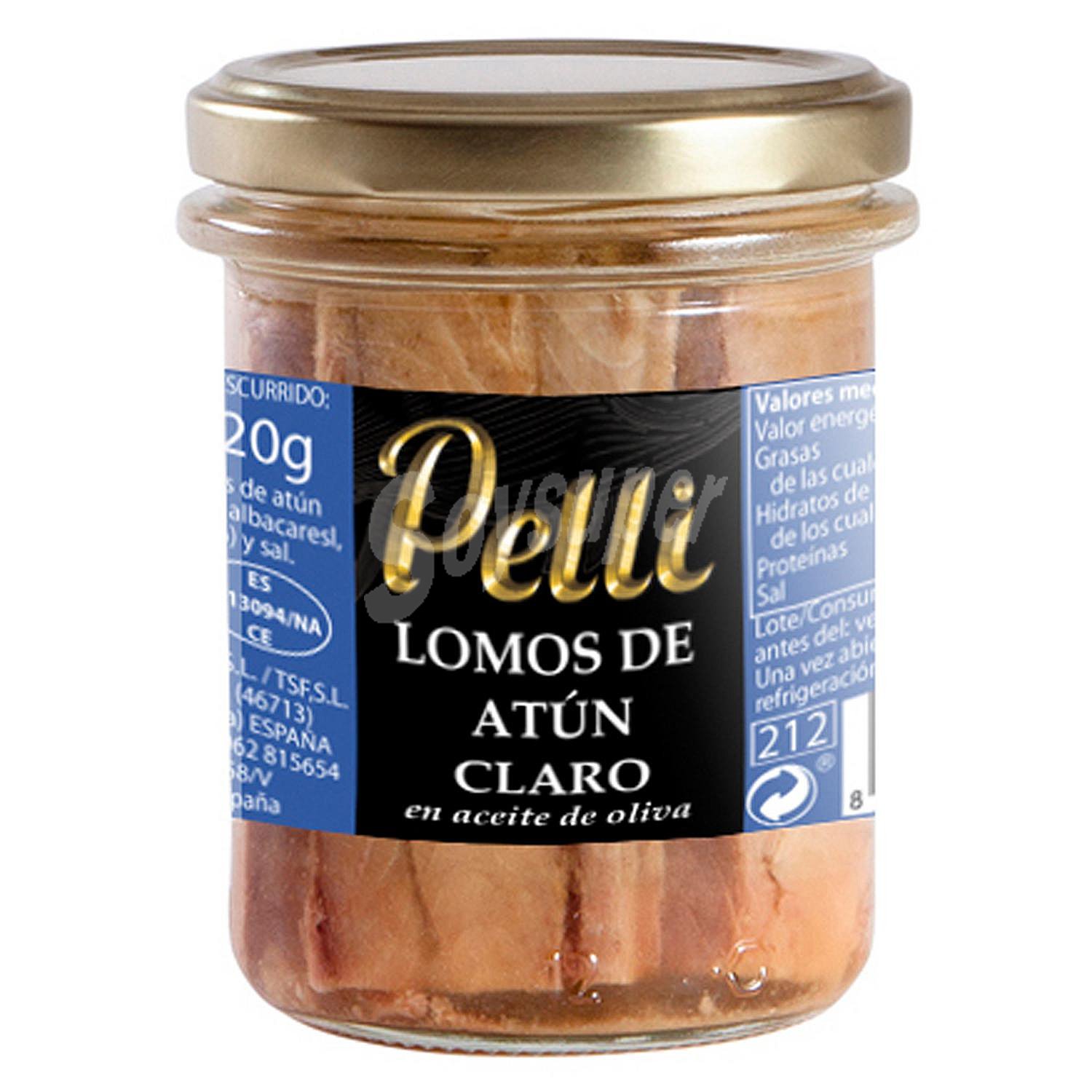 Atún claro en aceite de oliva Pelli sin lactosa