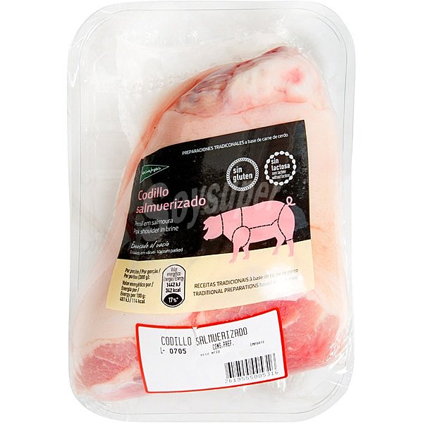 Codillo salmuerizado de cerdo 1 unidad peso aproximado 1 kg