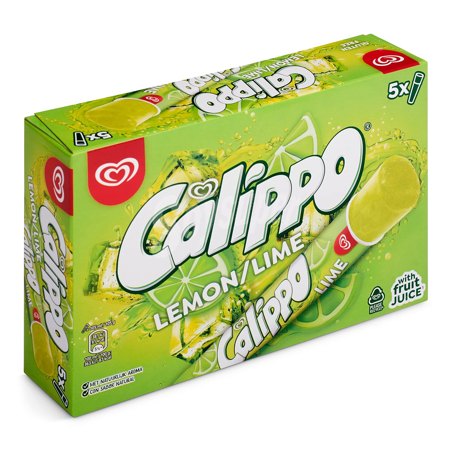 Helado de lima limón calippo de Frigo