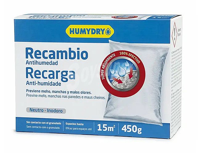 Humydry Recambio de ambientador antihumedad humydry