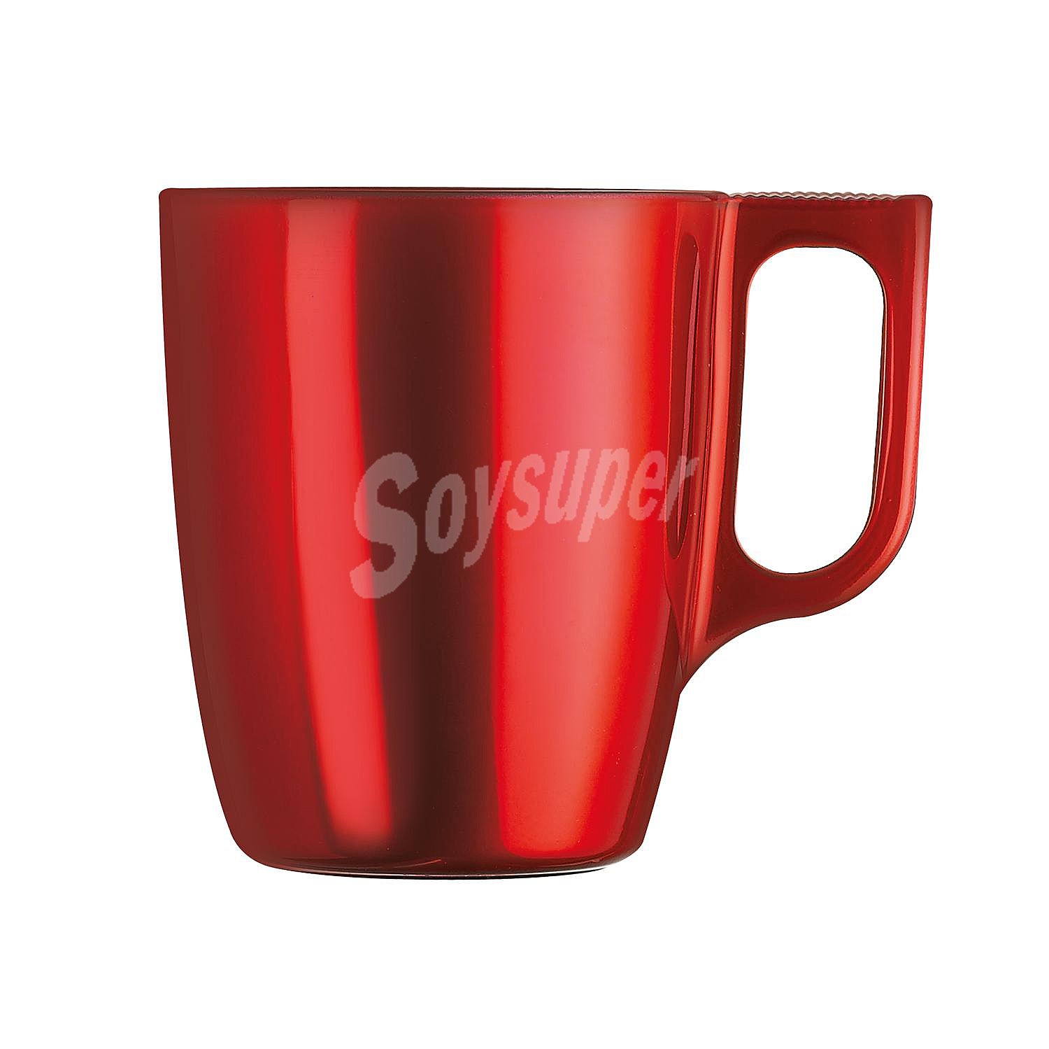 Mug Vidrio luminarc Flashy - Rojo