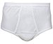 Calzoncillo braslip de algodón abanderado 335, color blanco, talla 44