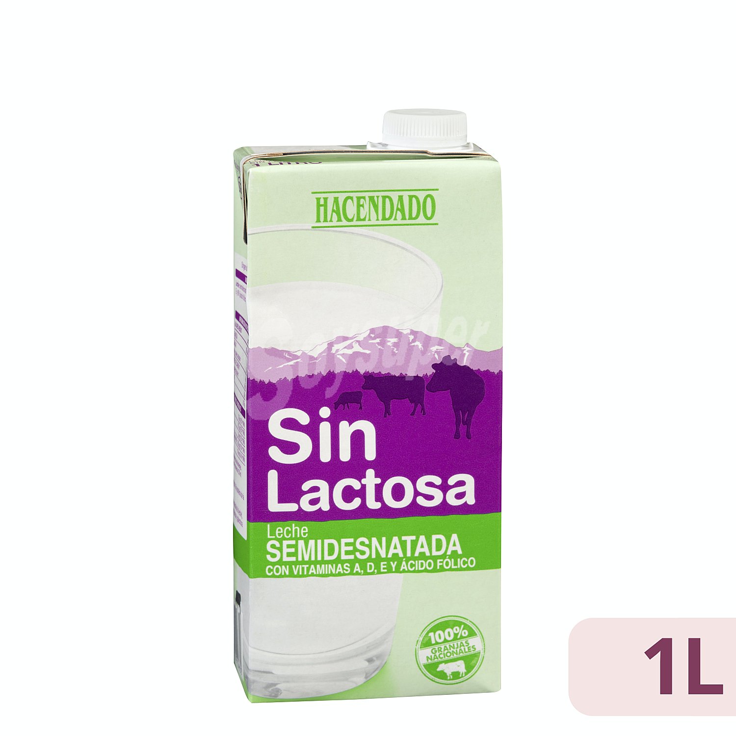 Leche semidesnatada sin lactosa