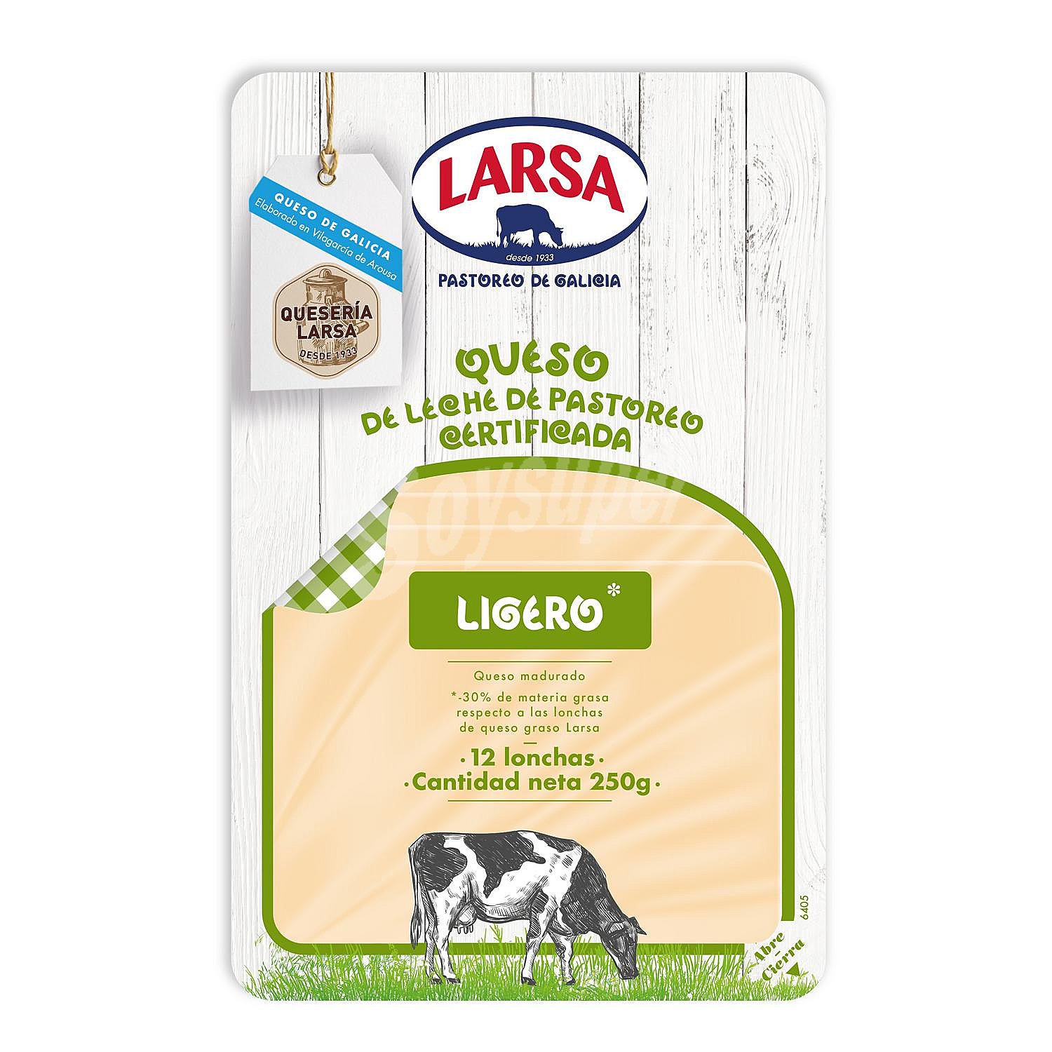 Queso ligero tierno en lonchas