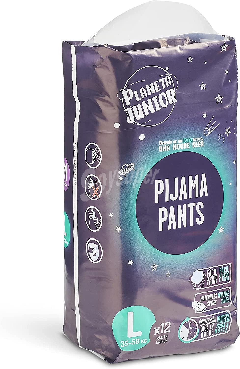 Pañal de noche 35-50 kg talla L Planeta Junior