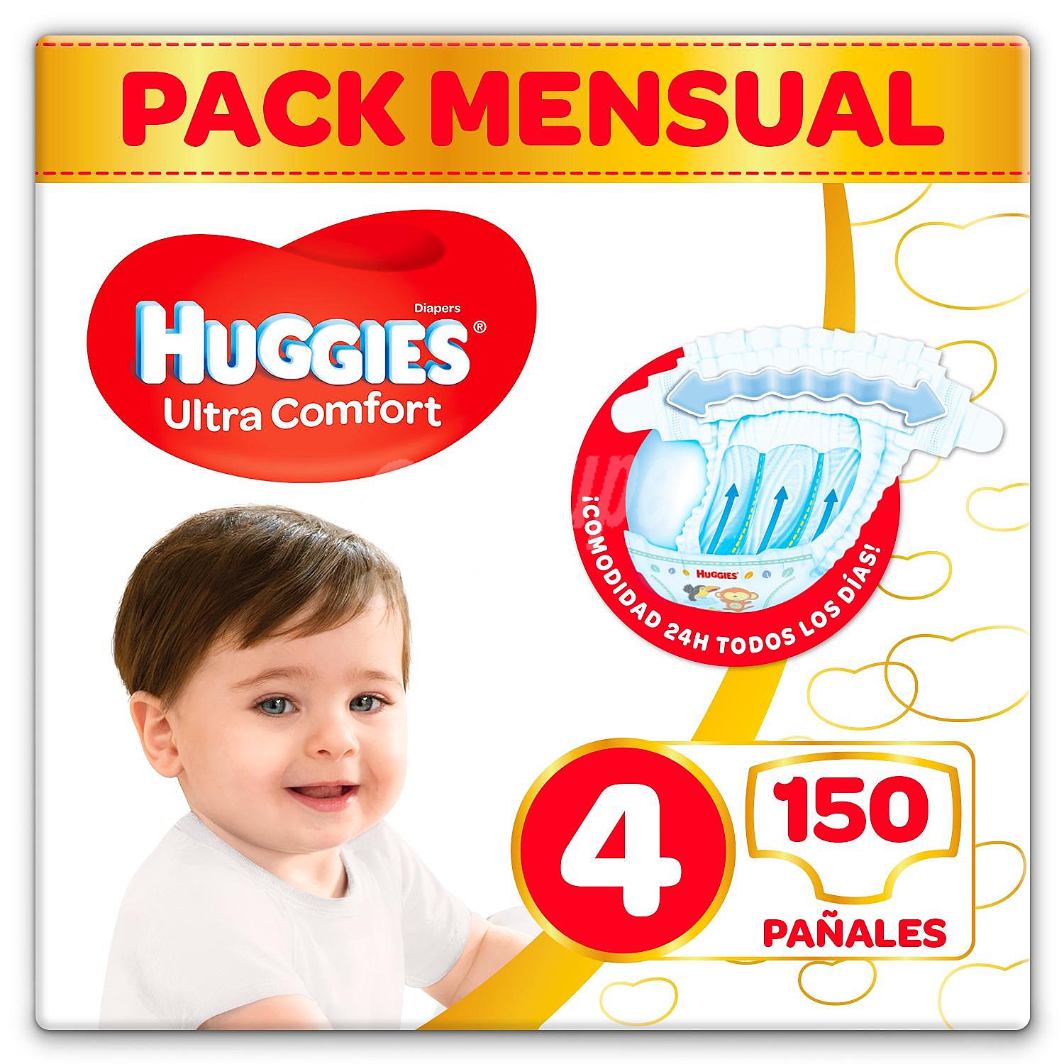 Pañales untra comfort T4 (7-18 kg)