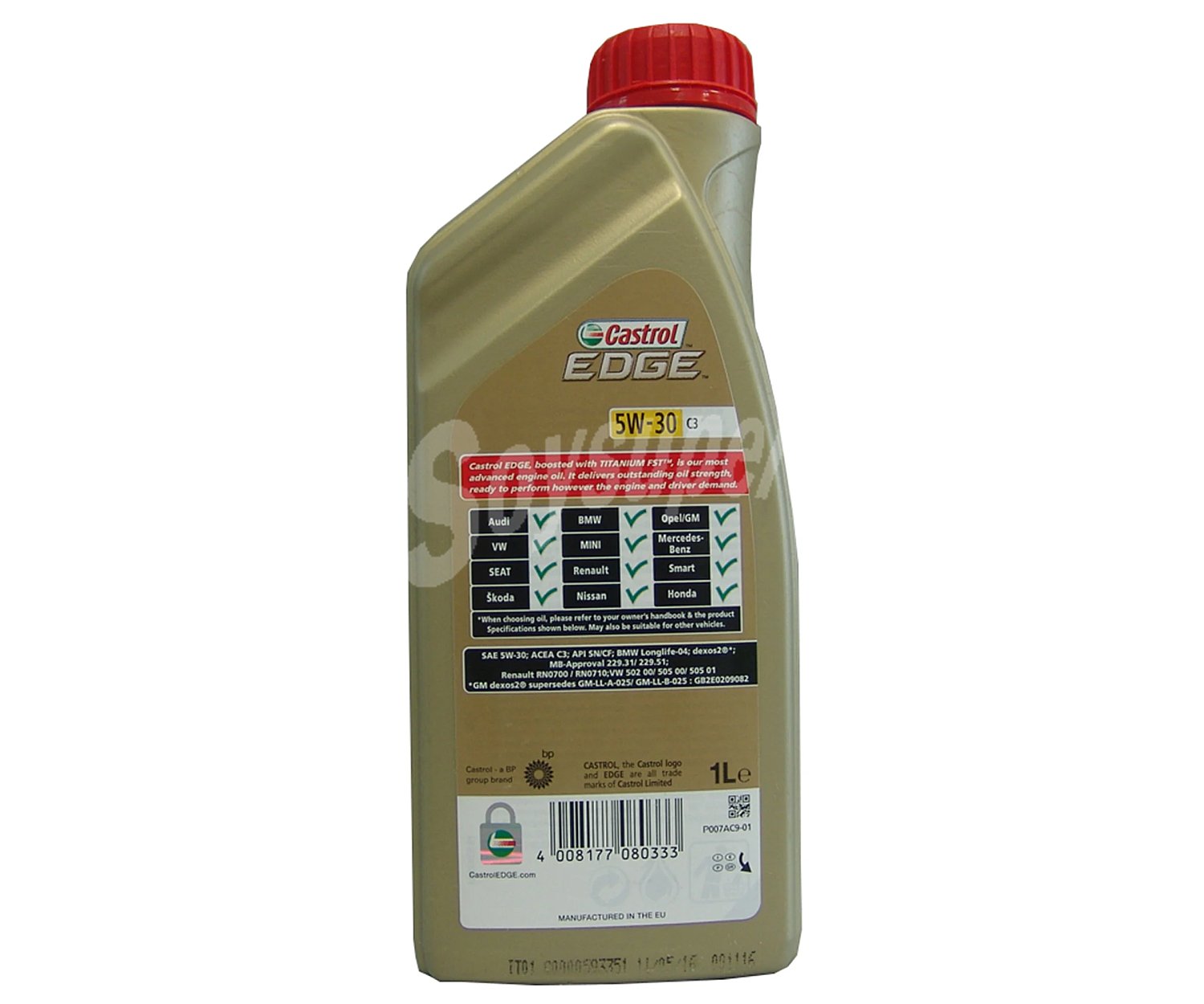 Aceite sintético para vehículos con motores de gasolina y diésel castrol Edge titanium FST C3