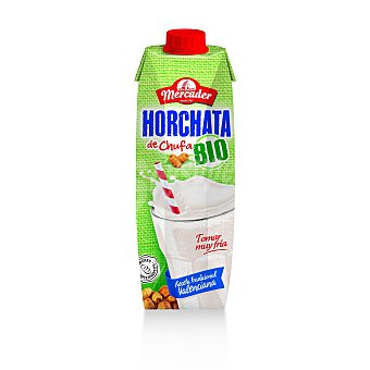 Horchata de chufa ecológica Mercader sin gluten sin lactosa