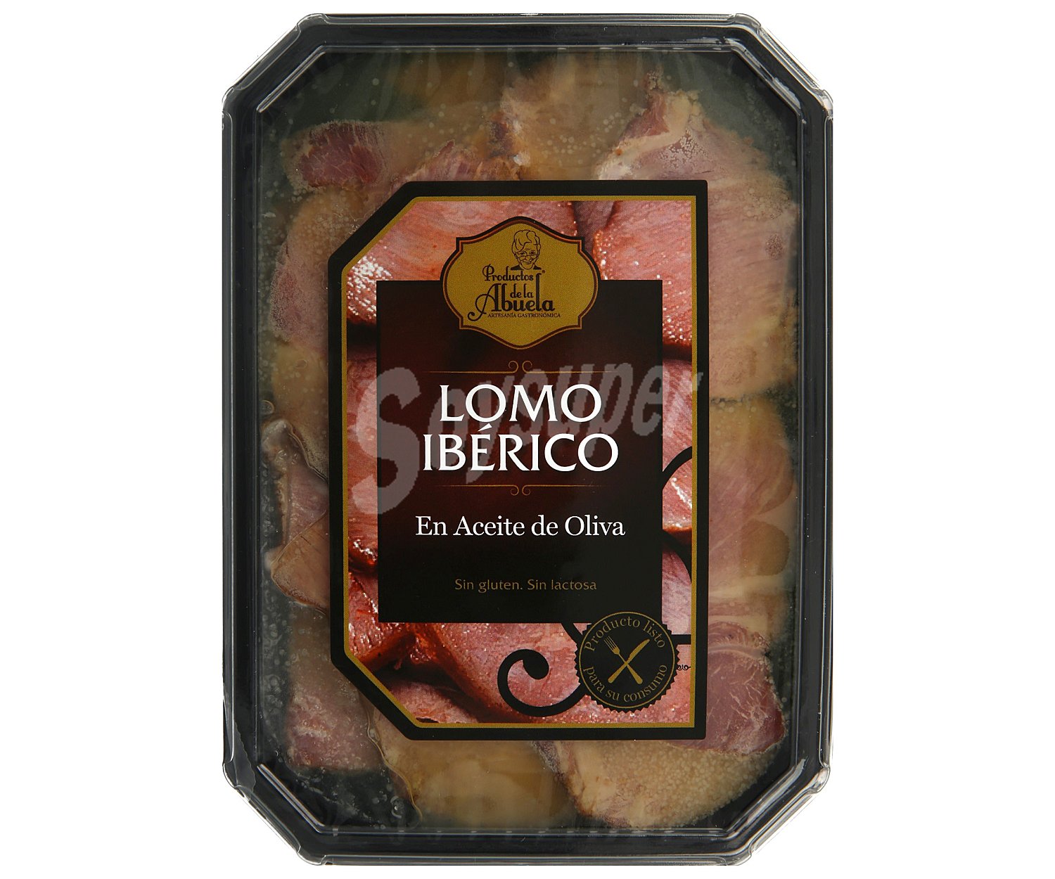 Lomo ibérico en aceite de oliva, listo para consumo productos DE LA abuela (p.n.e)