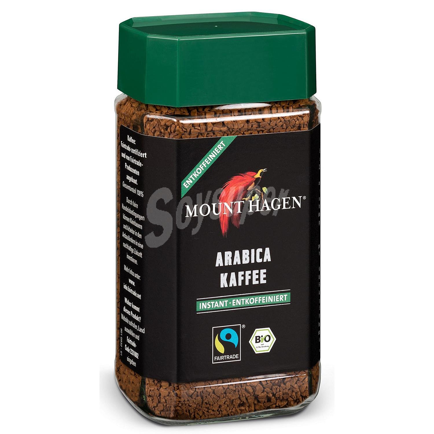 Café soluble descafeinado ecológico Mount Hagen