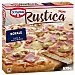 Pizza rústica con jamón y champiñones