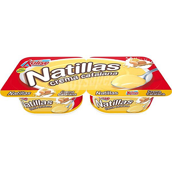 Natillas sabor a crema catalana pack 2 unds. 135 g