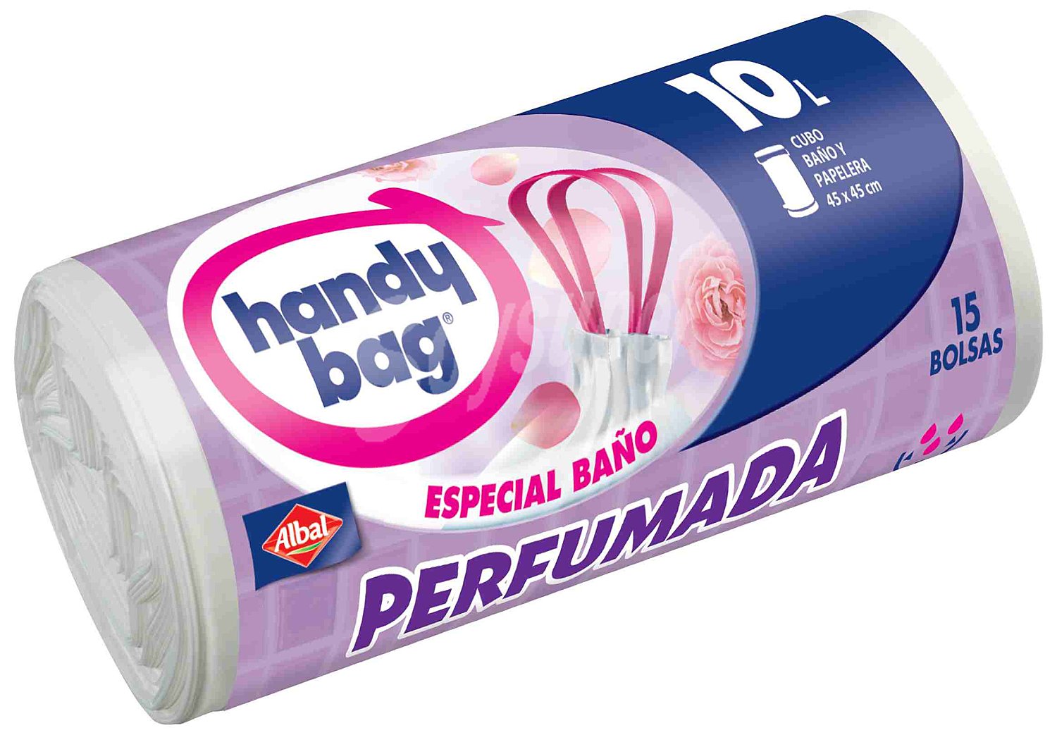 10 Bolsas de basura Baño Perfumadas Handy Bag - Blancas