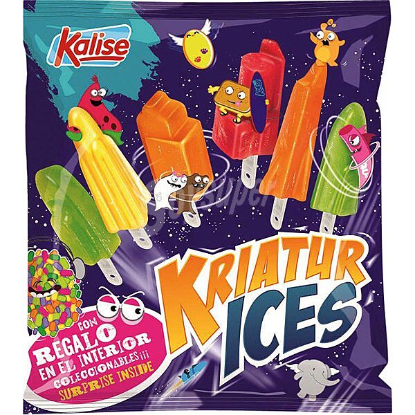 Kriature Ice helados sabores surtidos bolsa 90 g