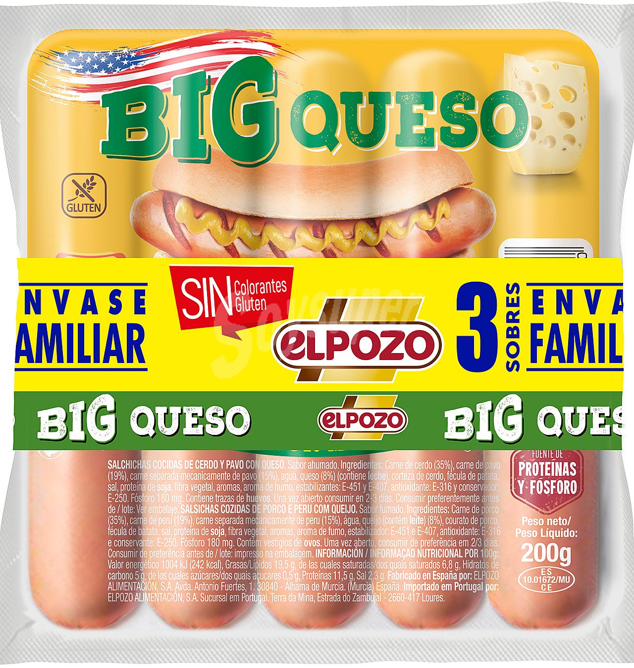 Salchichas big queso