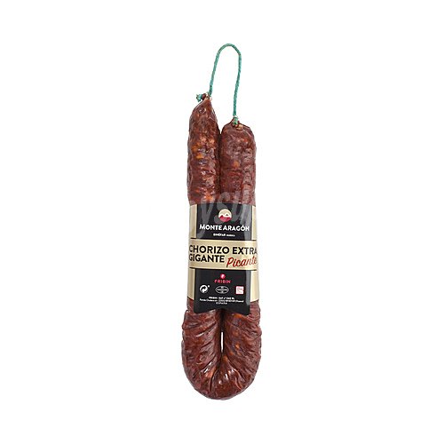 Monte aragón Sarta de chorizo picante de categoria extra, sin gluten monte aragón