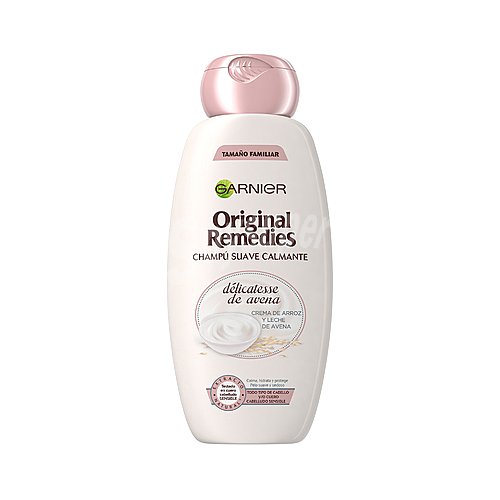 Original remedies Champú calmante y nutritivo, para todo tipo de cabello, incluso el sensible original remedies Délicatesse de Garnier