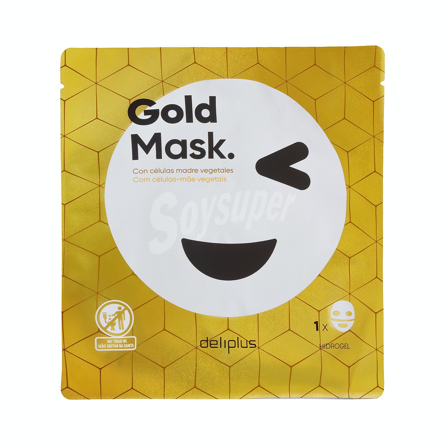 Mascarilla facial hidrogel gold