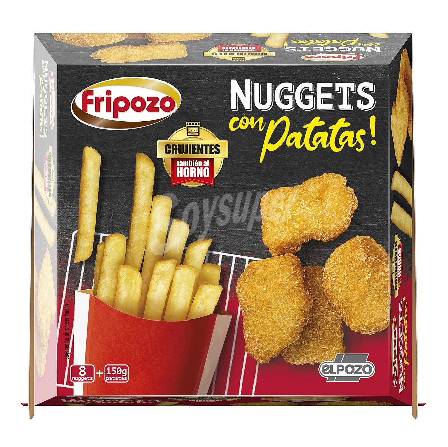 Nuggets con patatas crujientes Fripozo