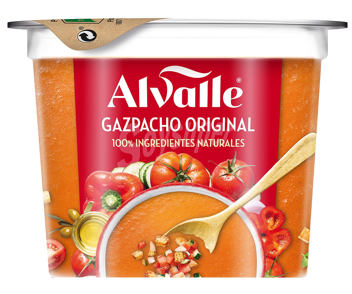 Gazpacho original, elaborado con ingredientes 100% naturales