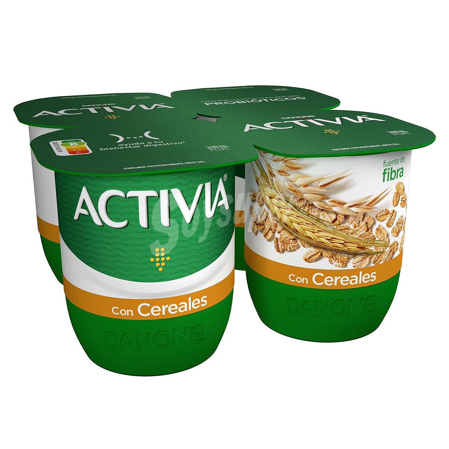 Bífidus de fibras con cereales Danone Activia