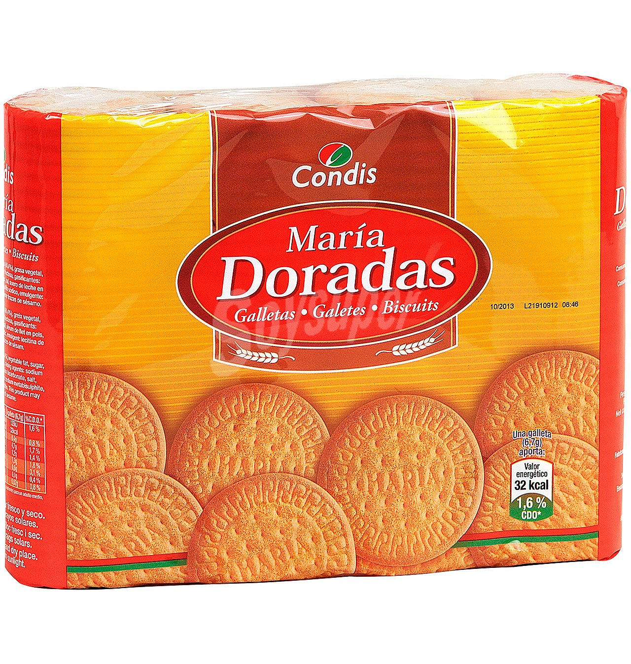 Galletas condis maría doradas