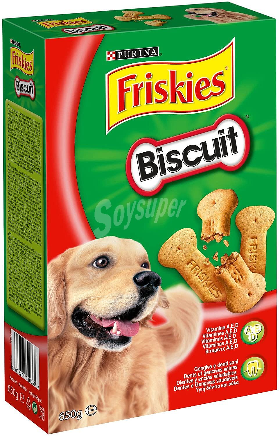 Biscuit galletas para perros con vitaminas A E y D