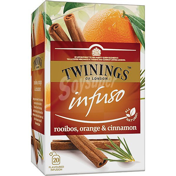 Infuso infusión de roiboos, naranja y canela