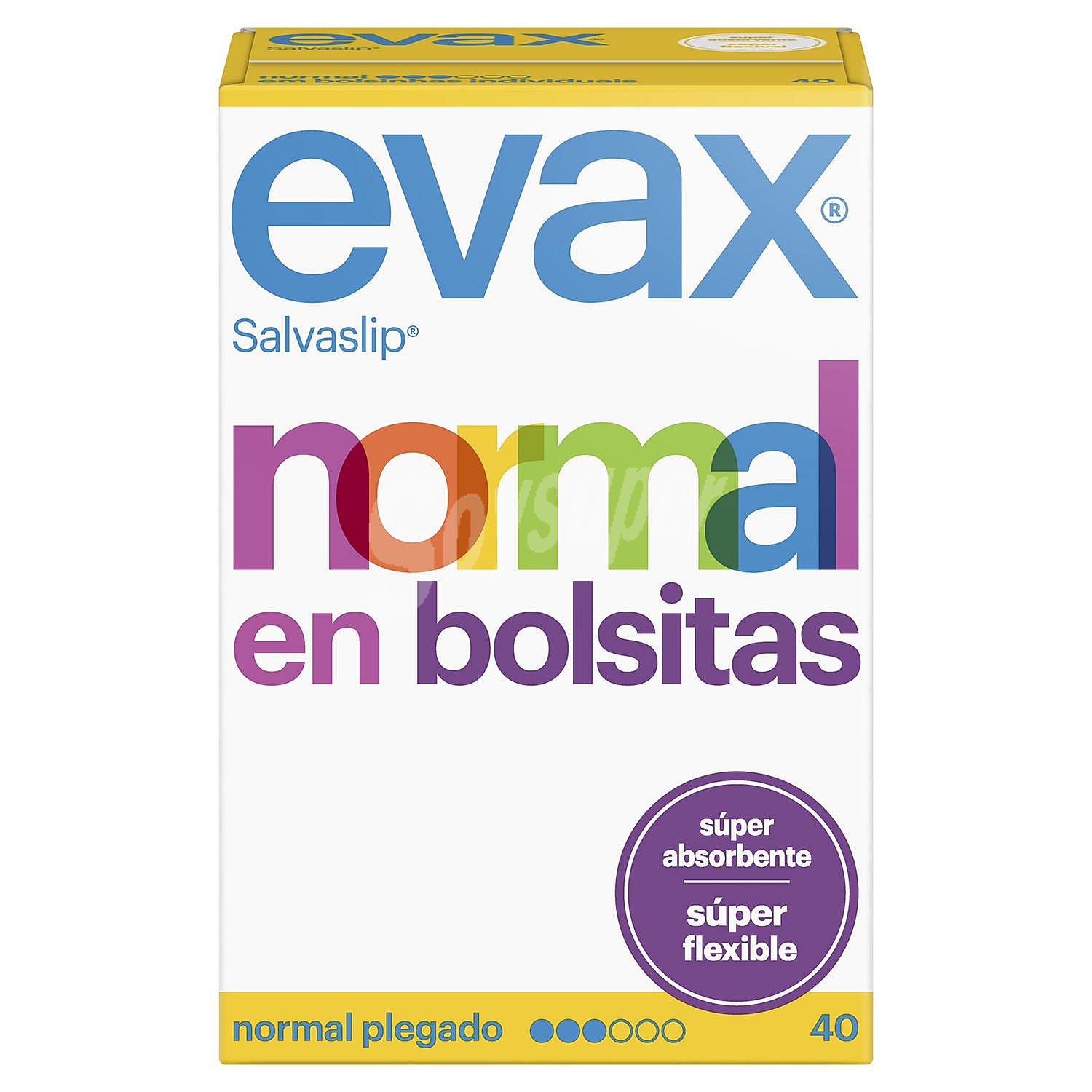 Protegeslip normal en bolsitas Evax