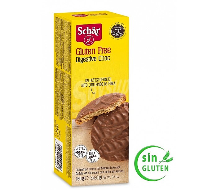 Galletas de chocolate, digestivas y sin gluten