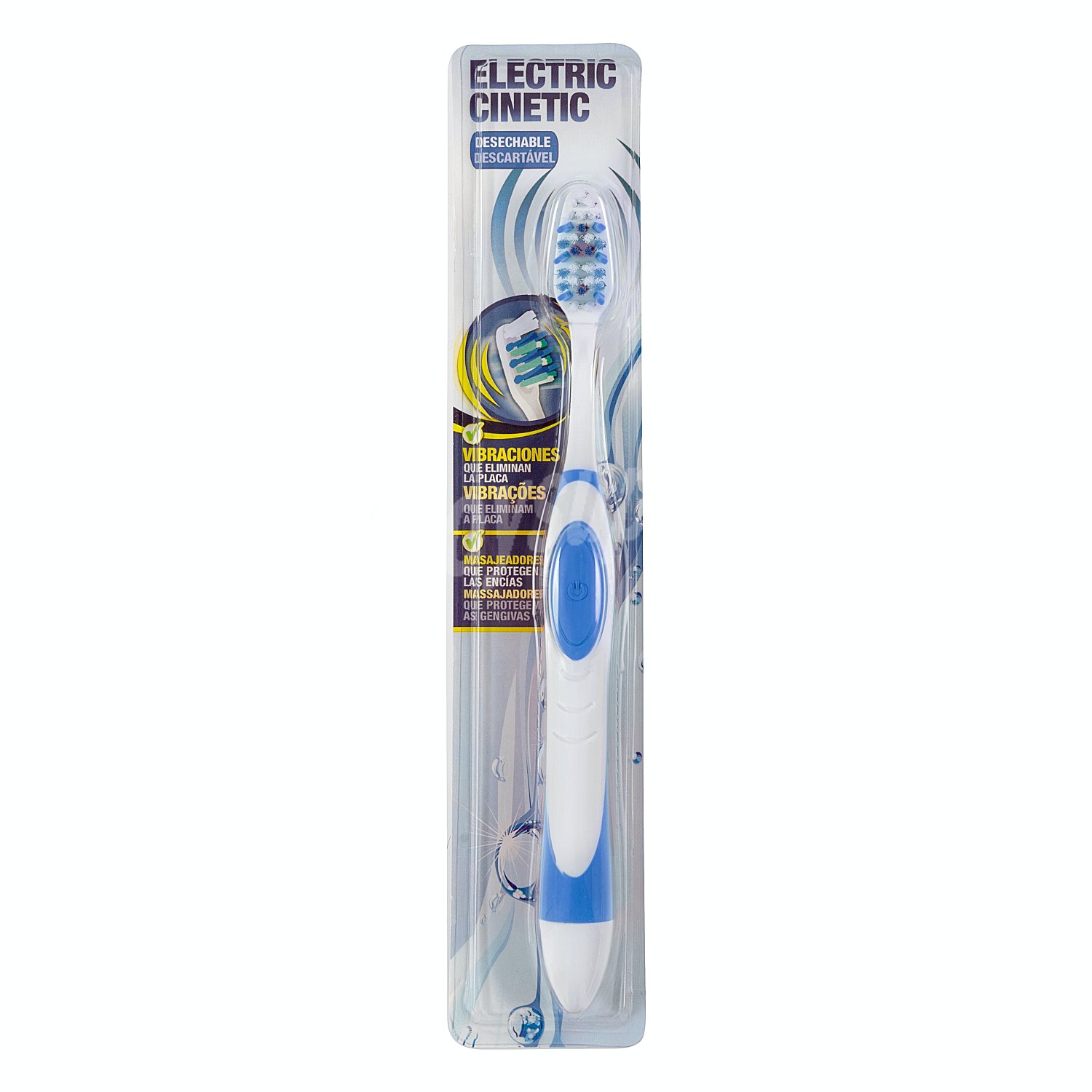 Cepillo dental eléctrico cinetic desechable (pila LR03 incluida)