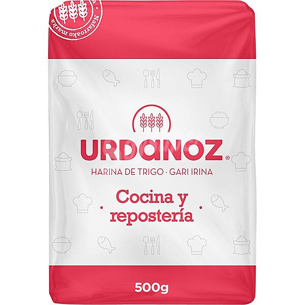 Harina de trigo para condimentación y repostería 