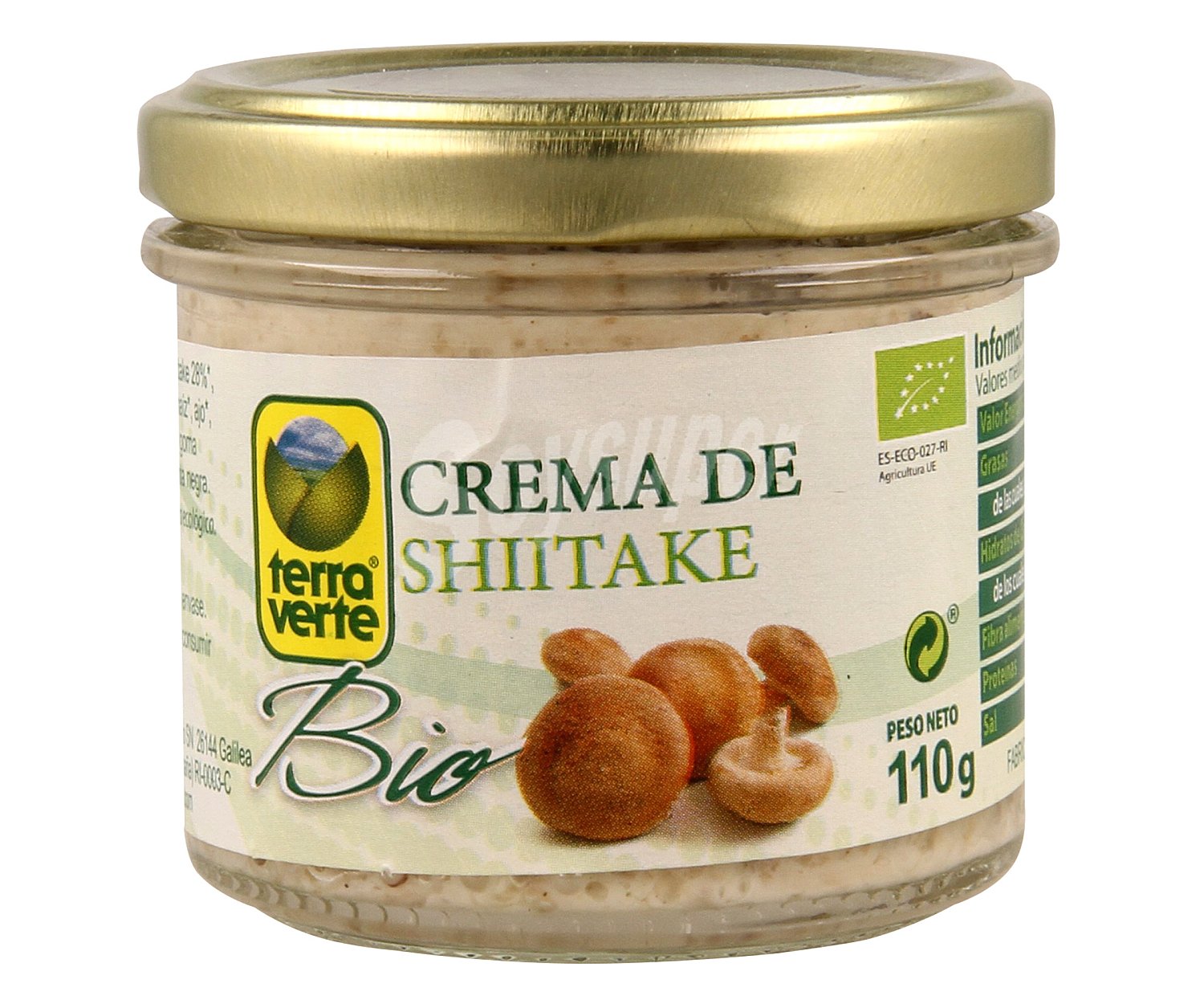 Crema de shiitake ecológica