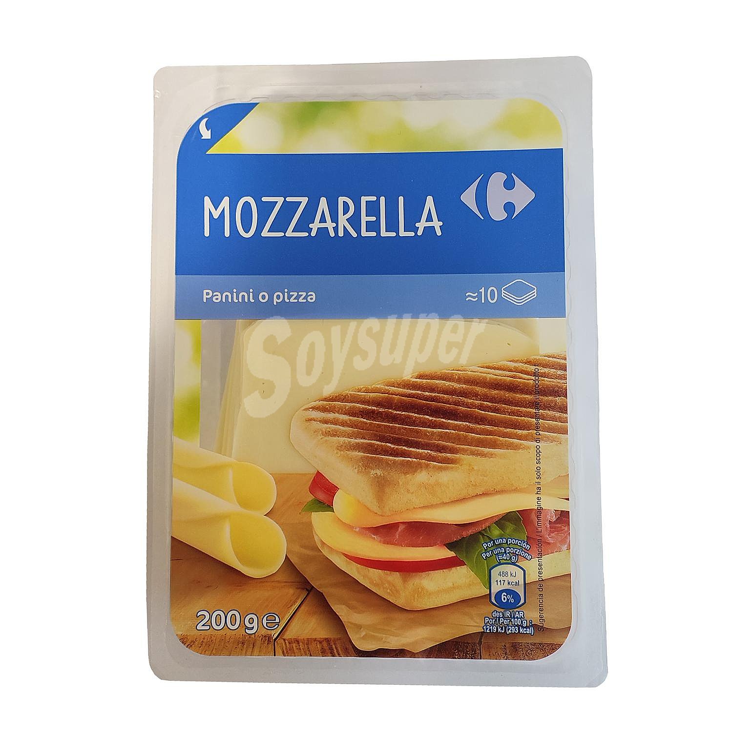 Queso mozzarella en lonchas Carrefour