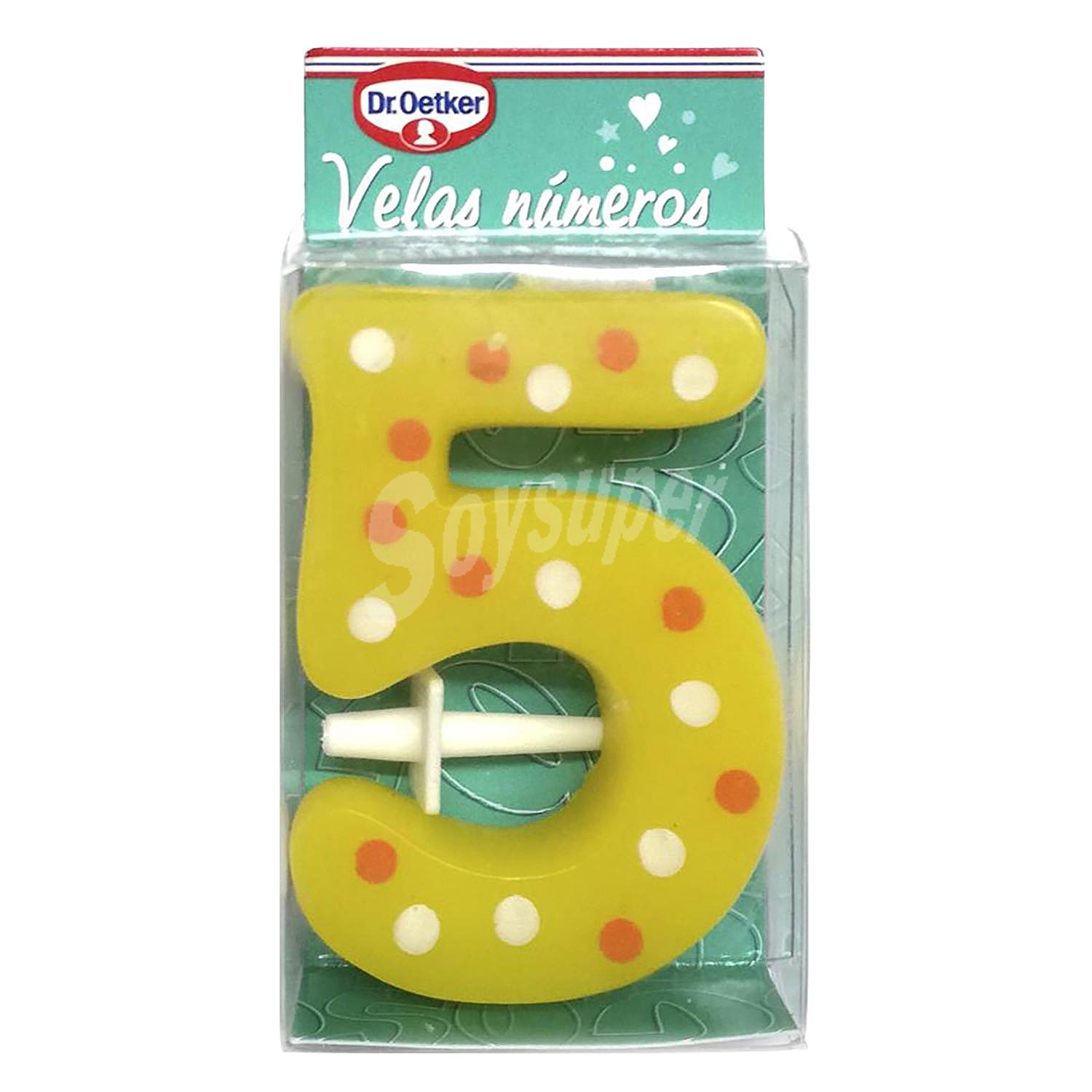 Vela número 5 Dr. Oetker