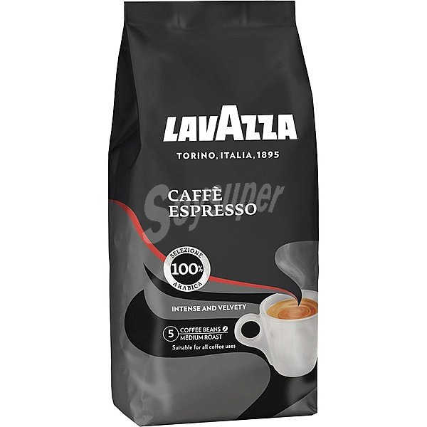 Café espresso 100% arábica en grano intensidad