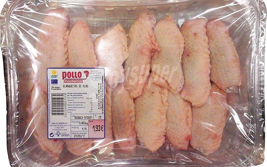 Pollo blanquetas fresco