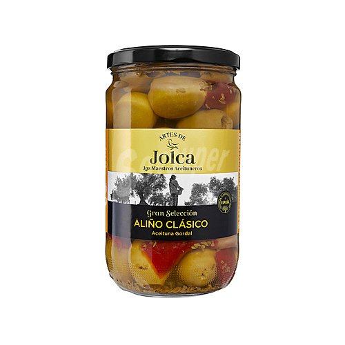 Jolca Aceitunas gordal sin hueso con pimiento y ajo jolca