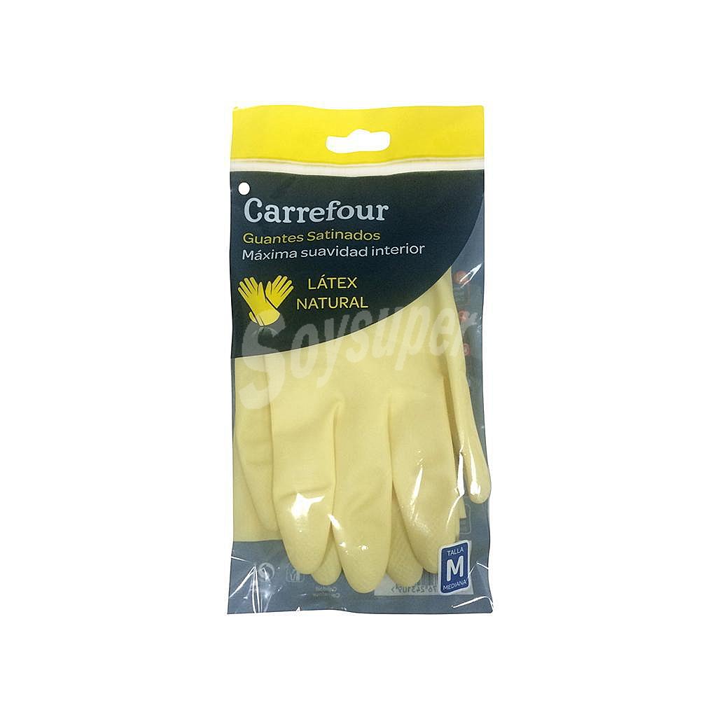 Guante Satinado de Látex carrefour M - Amarillo