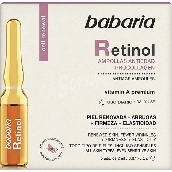 Ampollas antiedad procollagen Retinol