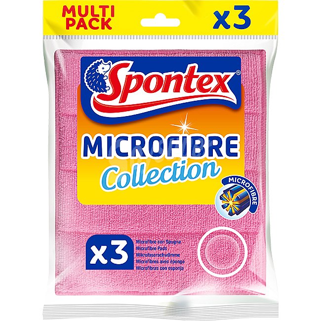 Microfibre bayeta con esponja difrentes colores