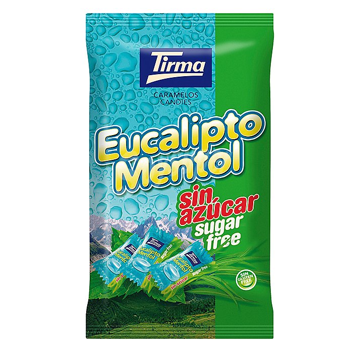 Caramelos eucalipto mentol sin azúcar