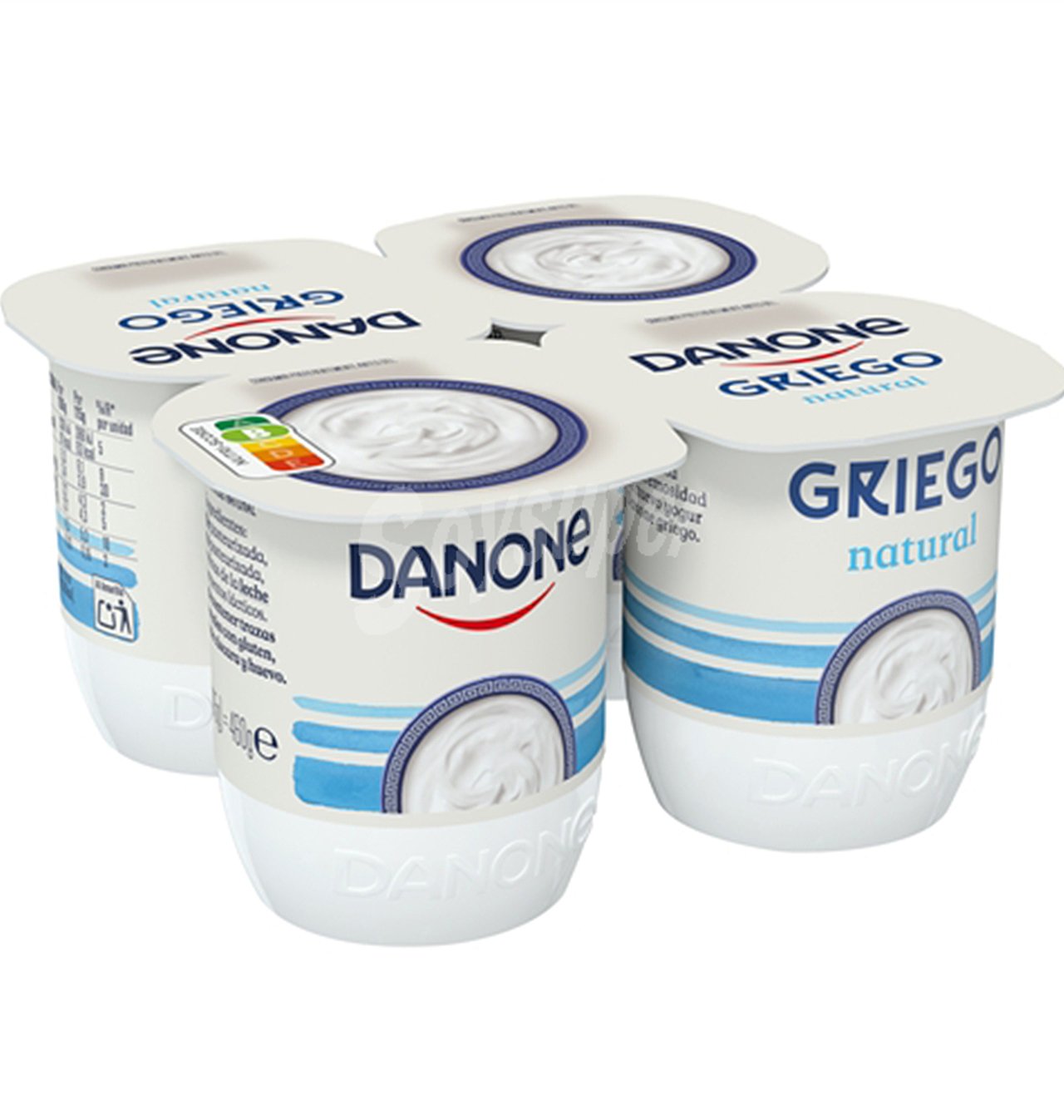 Yogur danone griego natural 4 unidades