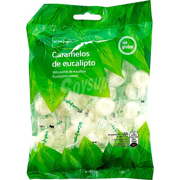 Caramelo de eucalipto sin gluten bolsa 125 g