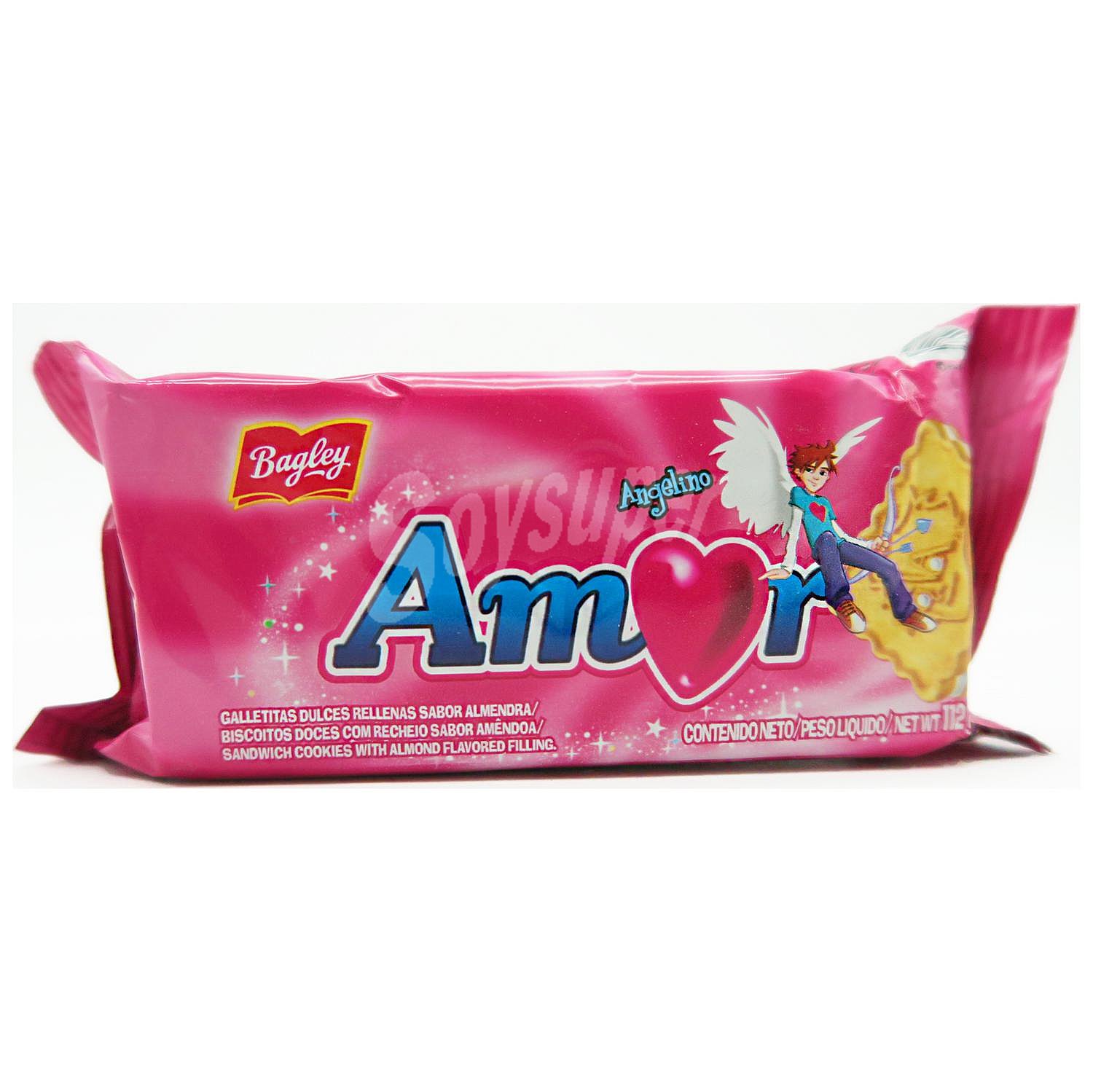 Galletas rellenas sabor almendra Amor Bagley