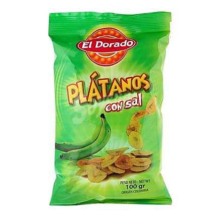 Snack de plátano con sal El Dorado